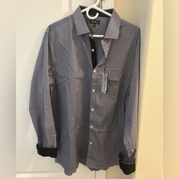 Galaxy by harvic dress shirt size -xl NWT color -black - Picture 1 of 4